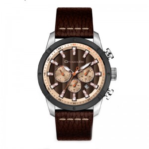 Crocodile CM-004C24F Silver Brown